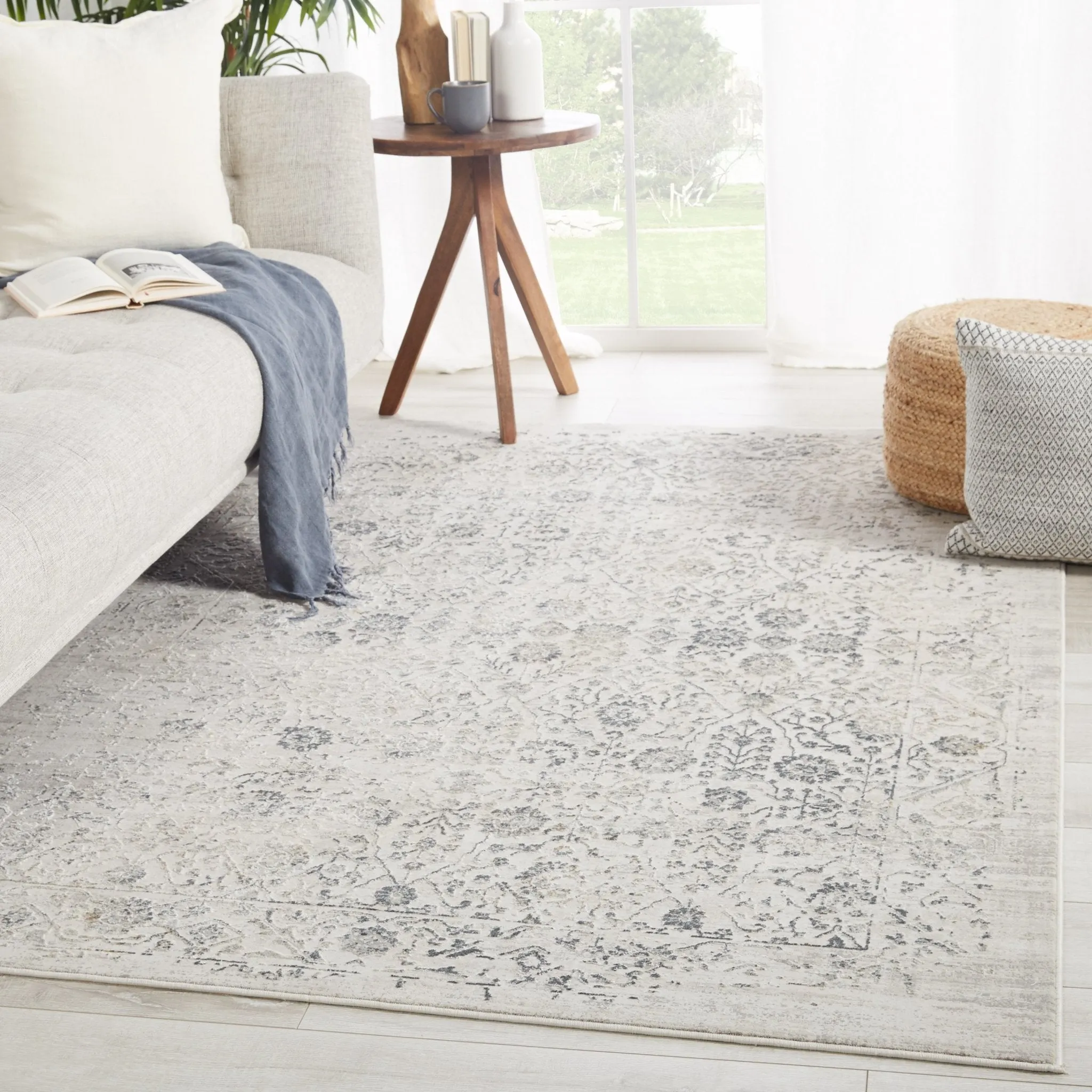 Cirque CIQ36 Jasiel Grey/Ivory Rug