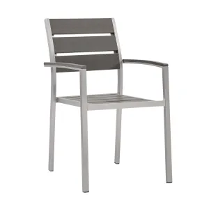 Coast Outdoor Patio Aluminum Dining Armchair