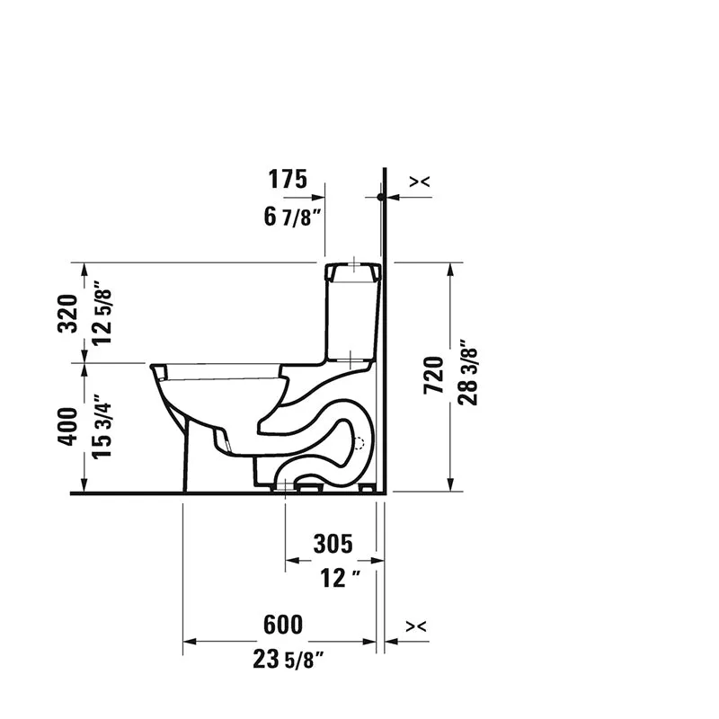 Darling New Elongated 1.28 gpf One-Piece Toilet in White - Seat Included