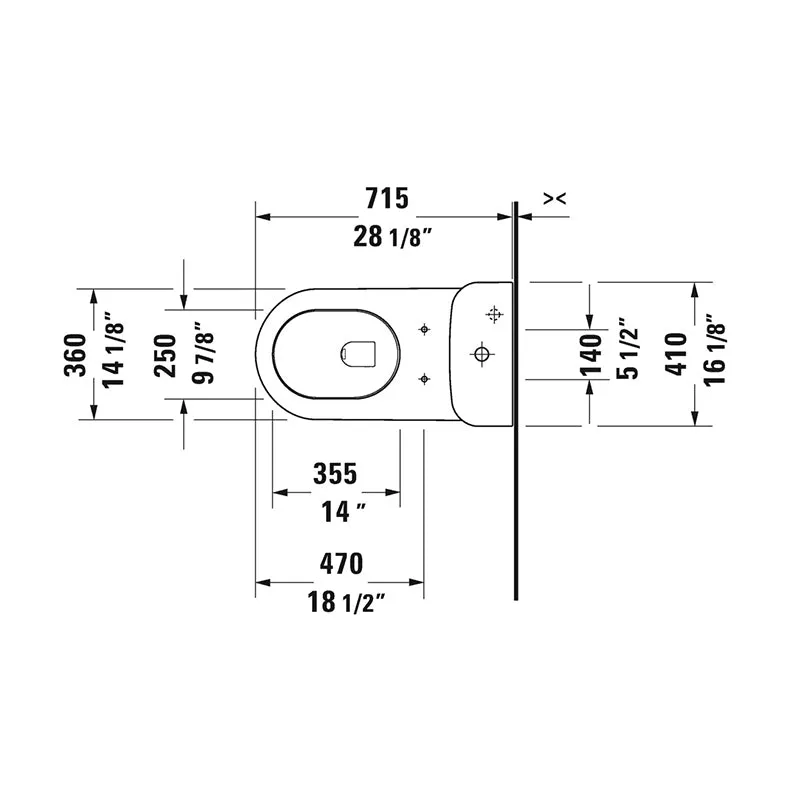 Darling New Elongated 1.28 gpf One-Piece Toilet in White - Seat Included