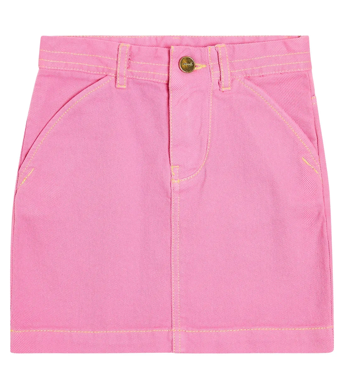 Denim skirt la jupe de nimes Jacquemus Enfant, pink