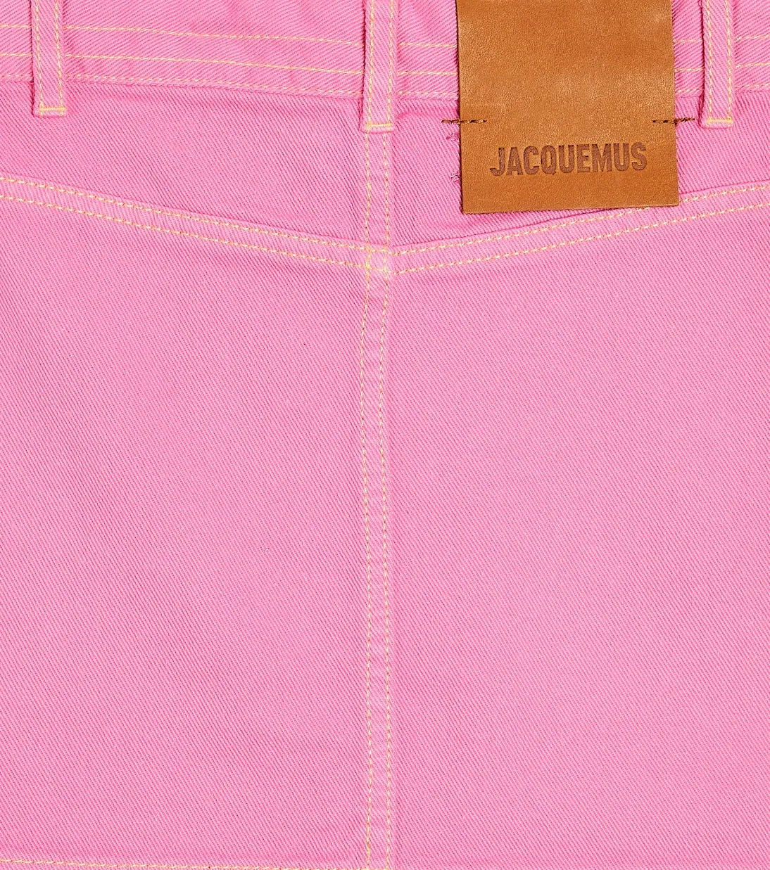 Denim skirt la jupe de nimes Jacquemus Enfant, pink