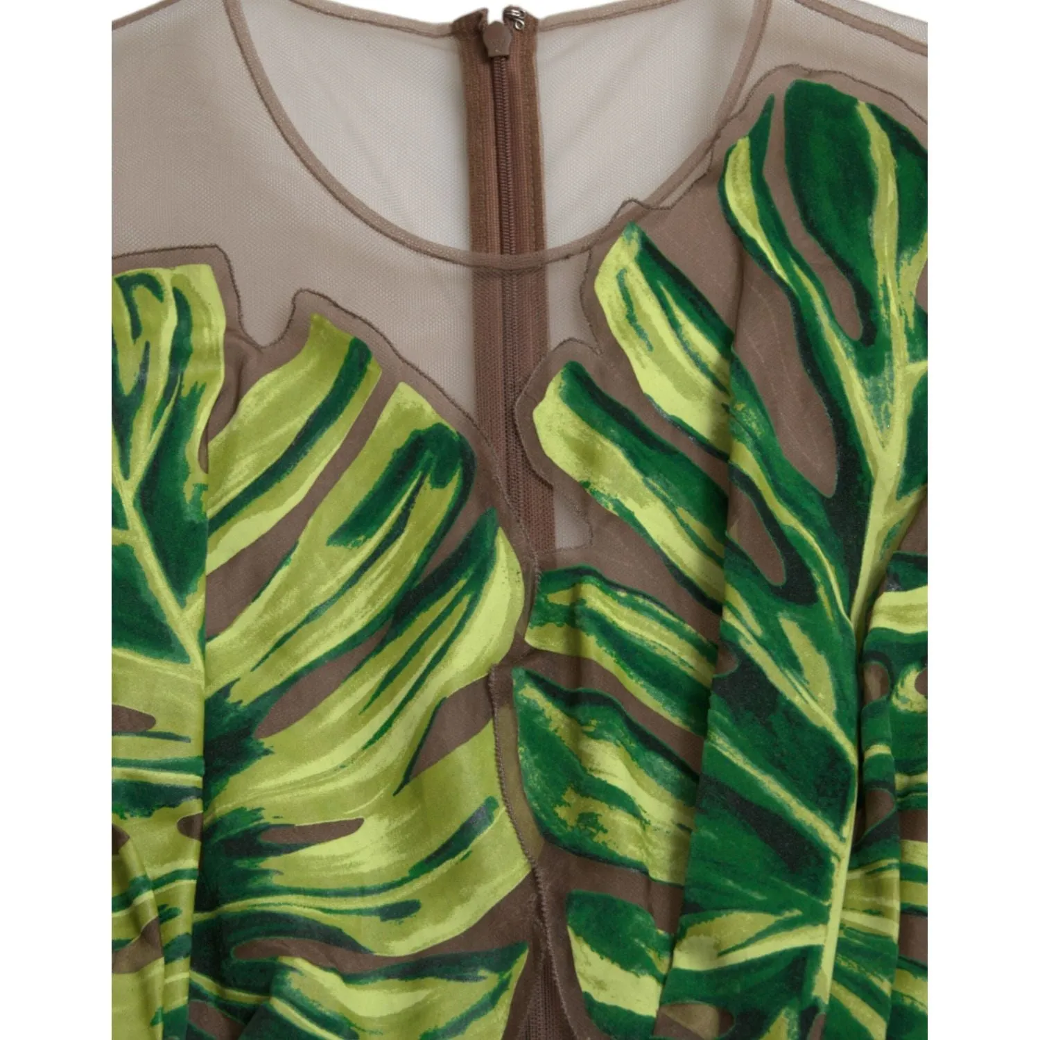 Dolce & Gabbana Elegant A-Line Sleeveless Silk Blend Dress