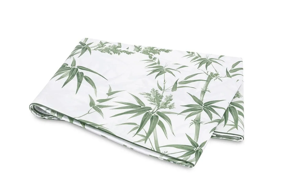 Dominique Palm Green Bedding by Matouk | Schumacher