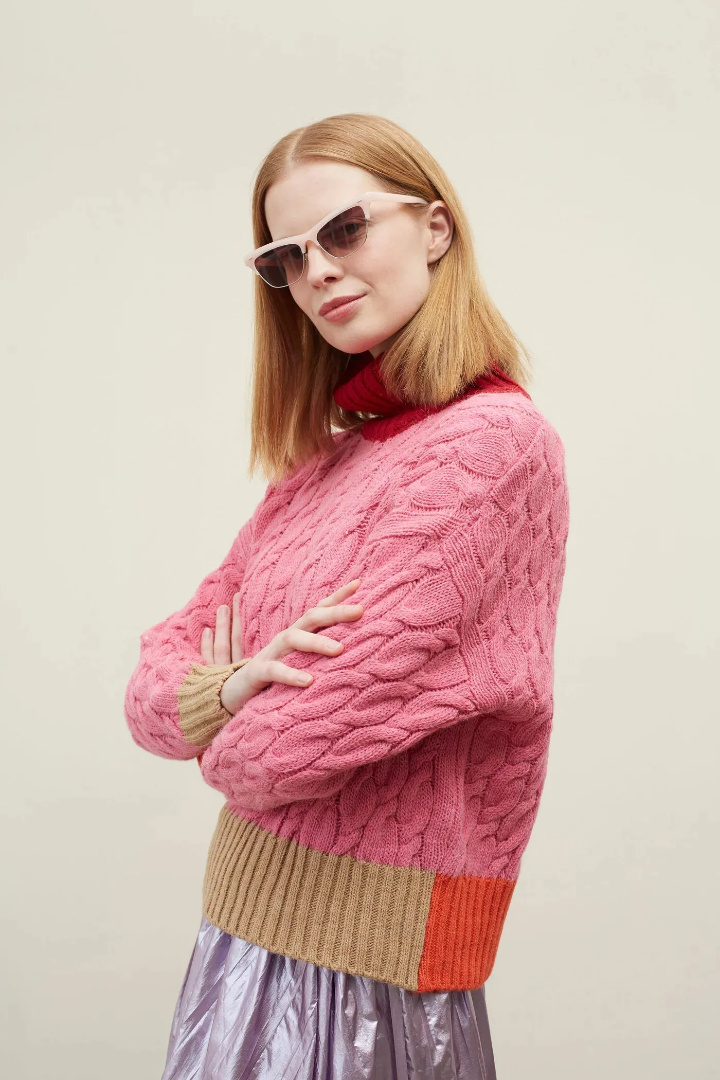 Dr. Bloom Jazzy Sweater in Pink