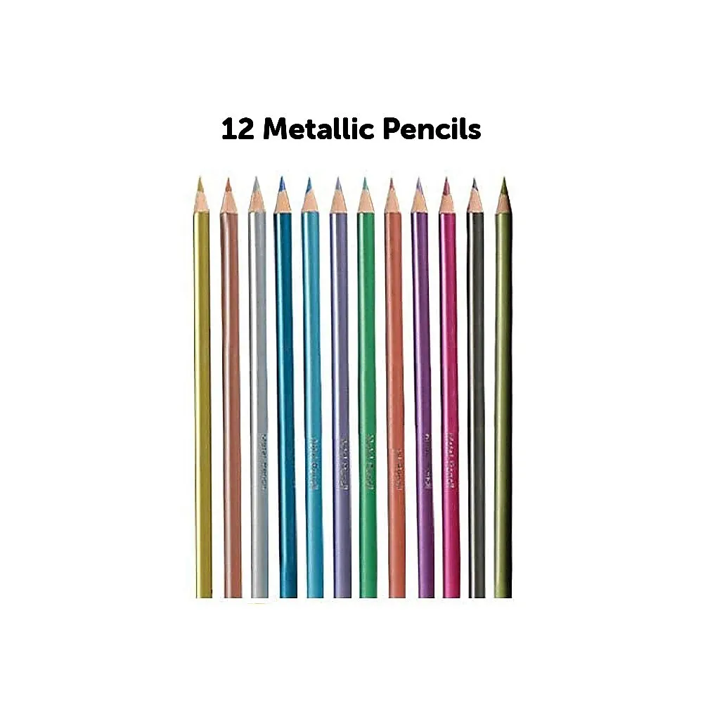 Eco-Friendly 72-Pc Sketch and Colour Pencil Set with Case