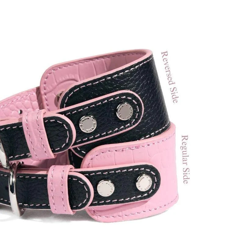 Flamingo Leather Collar