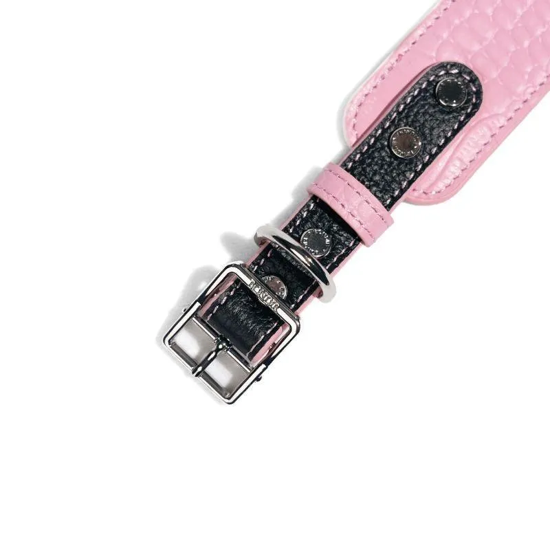 Flamingo Leather Collar