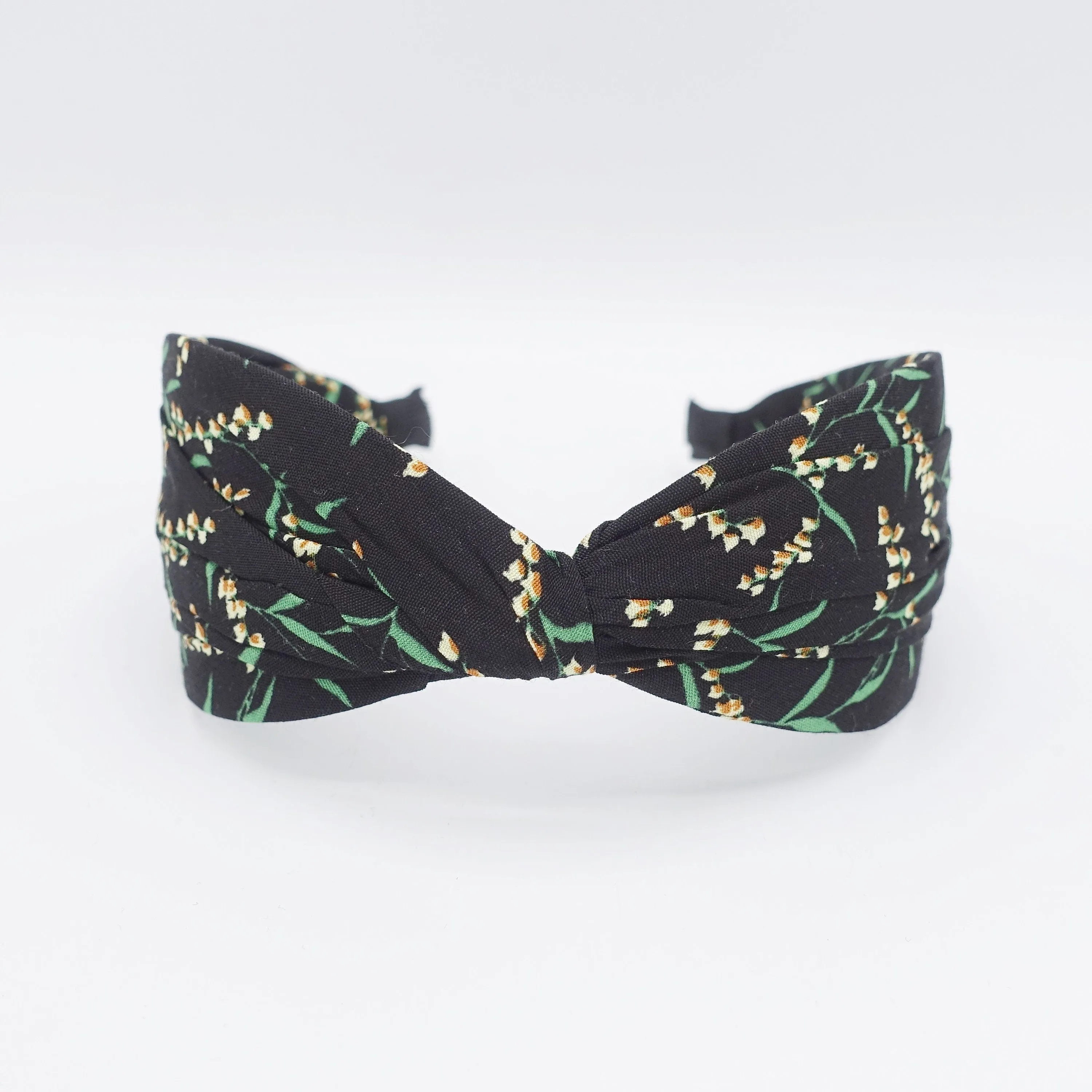 floral headband twist hairband plant print hair accessory for women