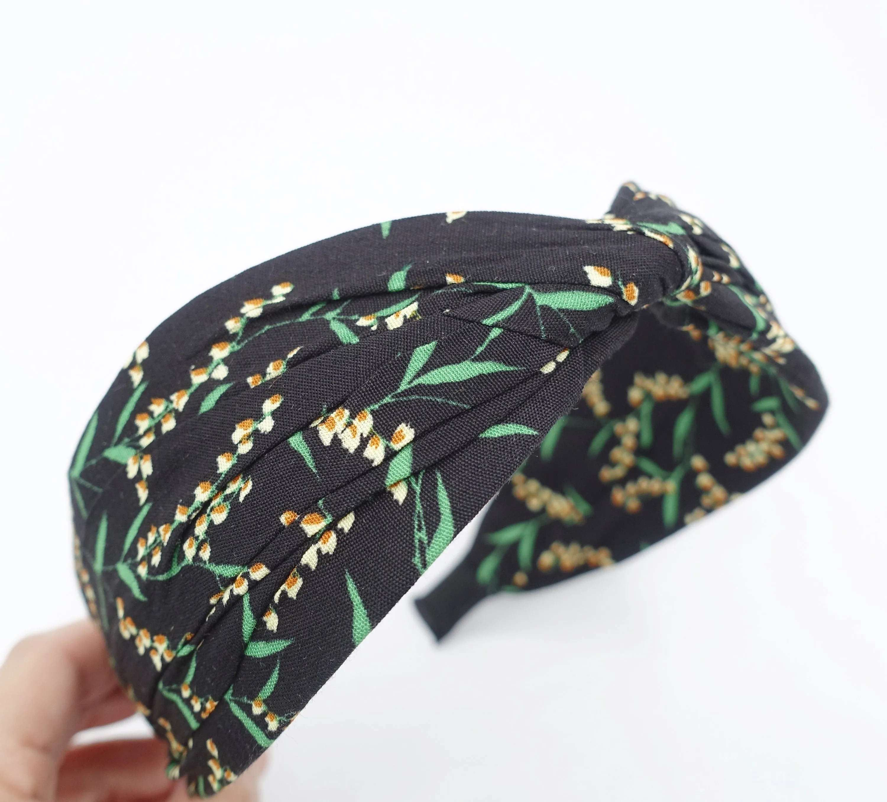 floral headband twist hairband plant print hair accessory for women