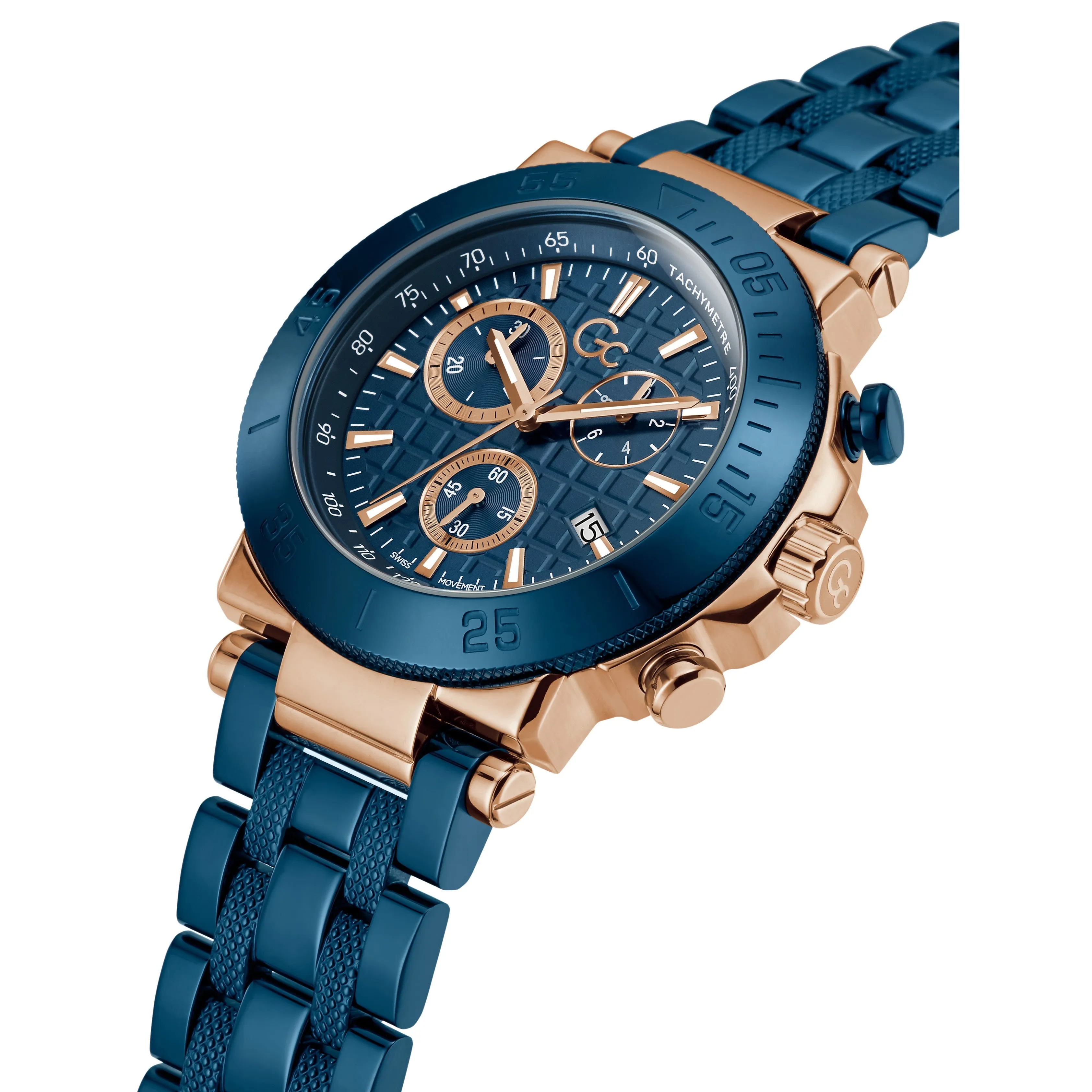 Gc One Men's Blue Watch Y70001G7MF