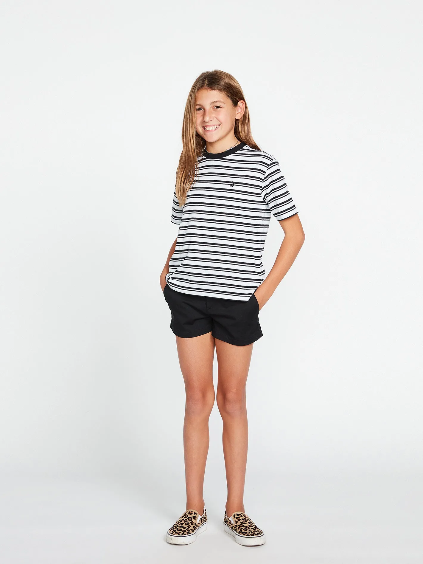 Girls Party Pack Short Sleeve Top - Black White