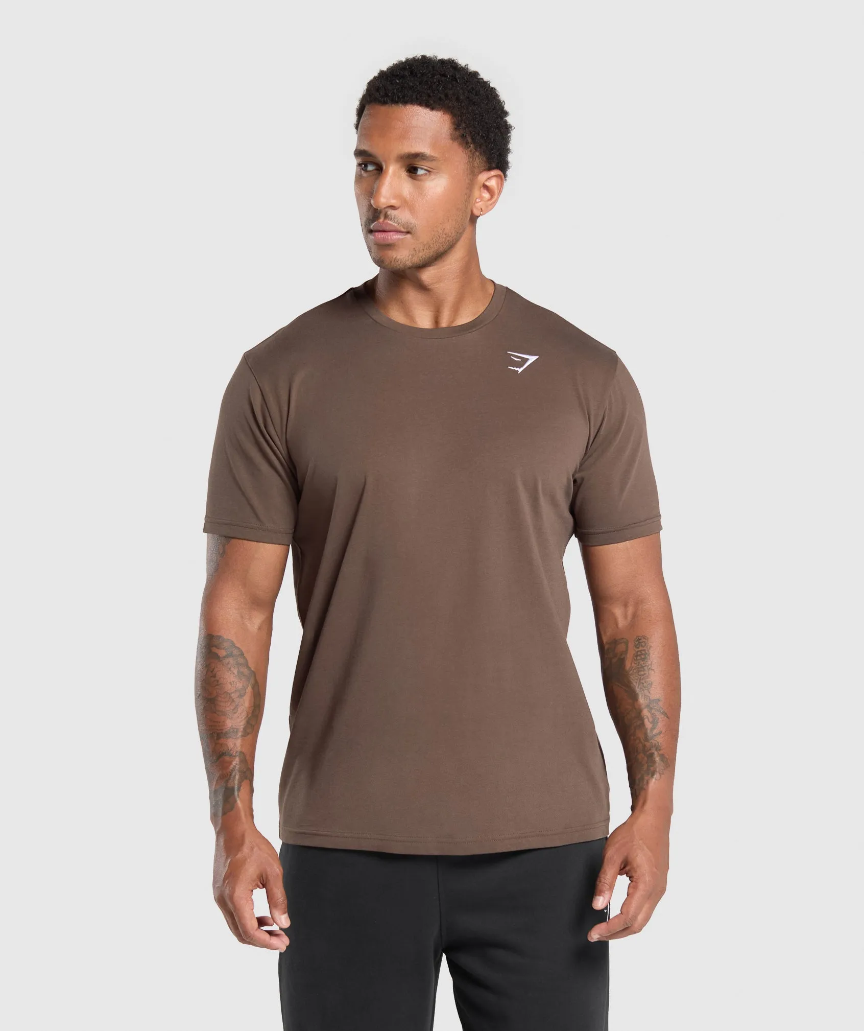 Gymshark Crest T-Shirt - Walnut Brown