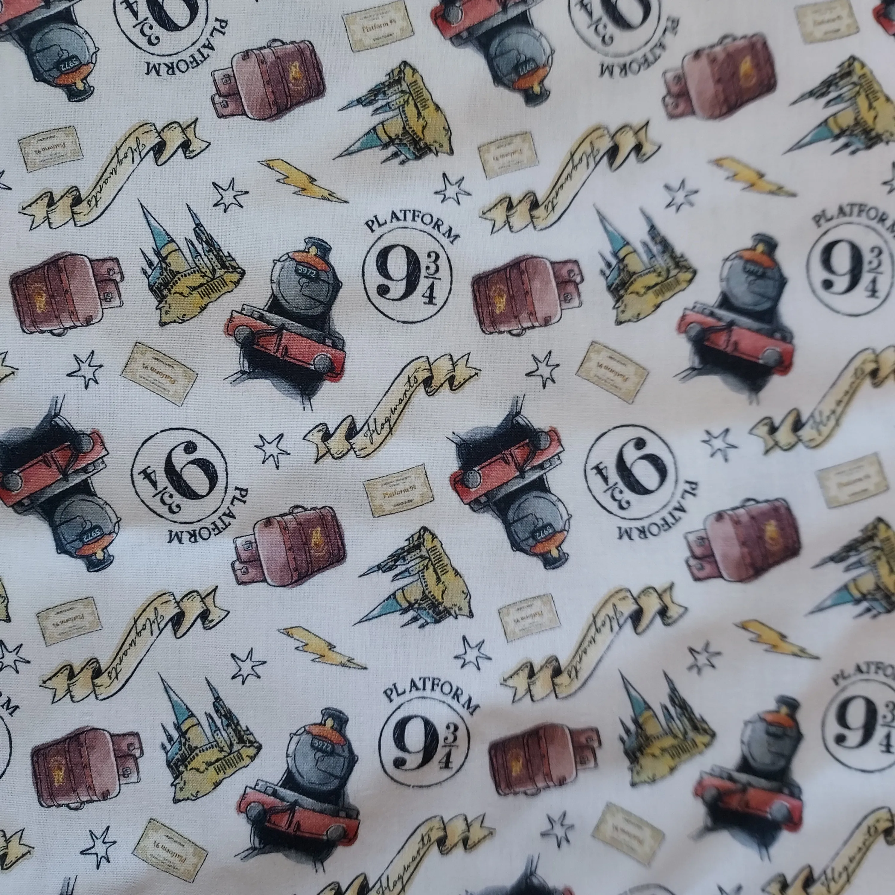 Harry Potter 9 and 3/4  Cotton Fabric