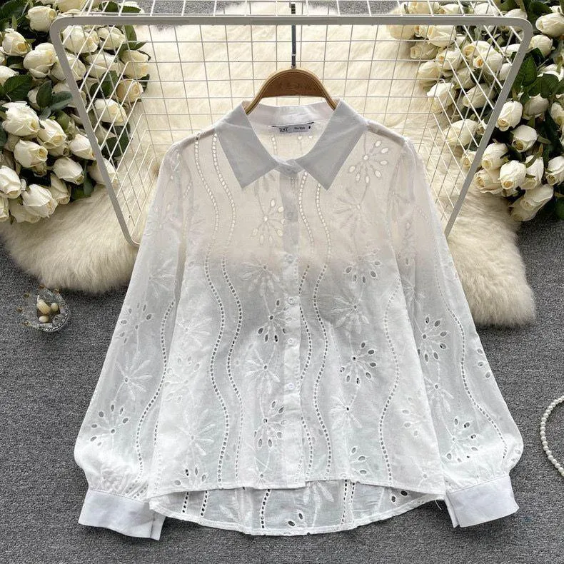 Hebby Cotton Eyelet Shirt 