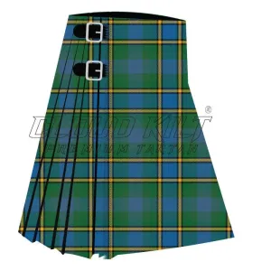 Lenaghan Green Ancient Premium Tartan Kilt