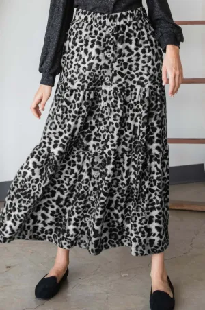 Leopard Maxi Skirt