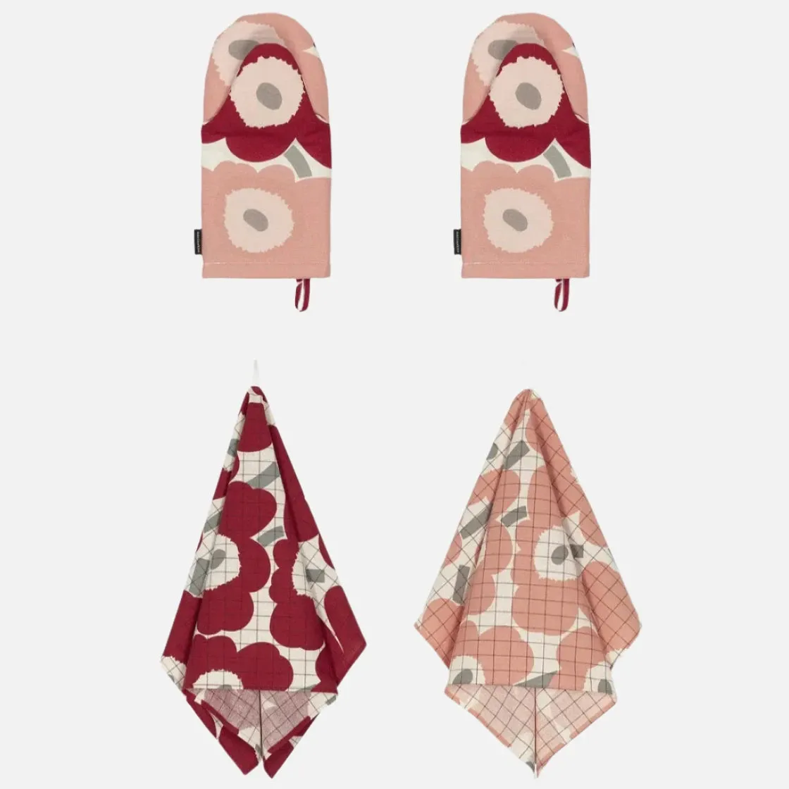 Marimekko Pieni Unikko Box Set: Towels & Oven Mitts