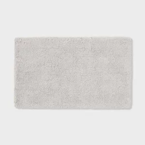 New - 24"x40" Spa Plush Bath Rug Light Gray - Threshold