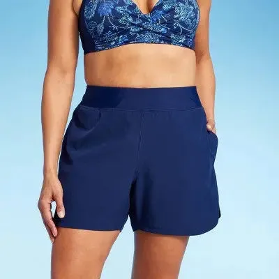 New - Lands' End Women's Swim Shorts Swimwear Bottom Board Shorts Swimsuits UPF 50 