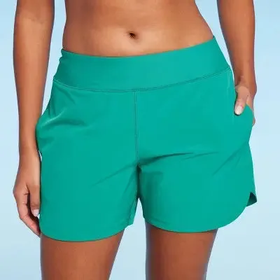 New - Lands' End Women's Swim Shorts Swimwear Bottom Board Shorts Swimsuits UPF 50 