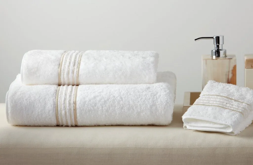 New York Embroidered Bath Towels by Dea Linens