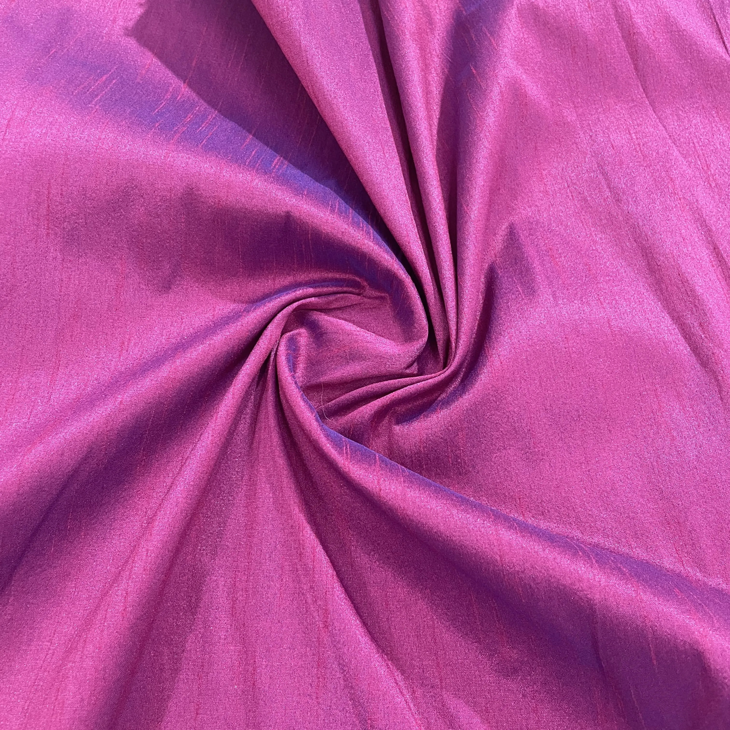 Palm Purple Solid Dupian Silk Fabric