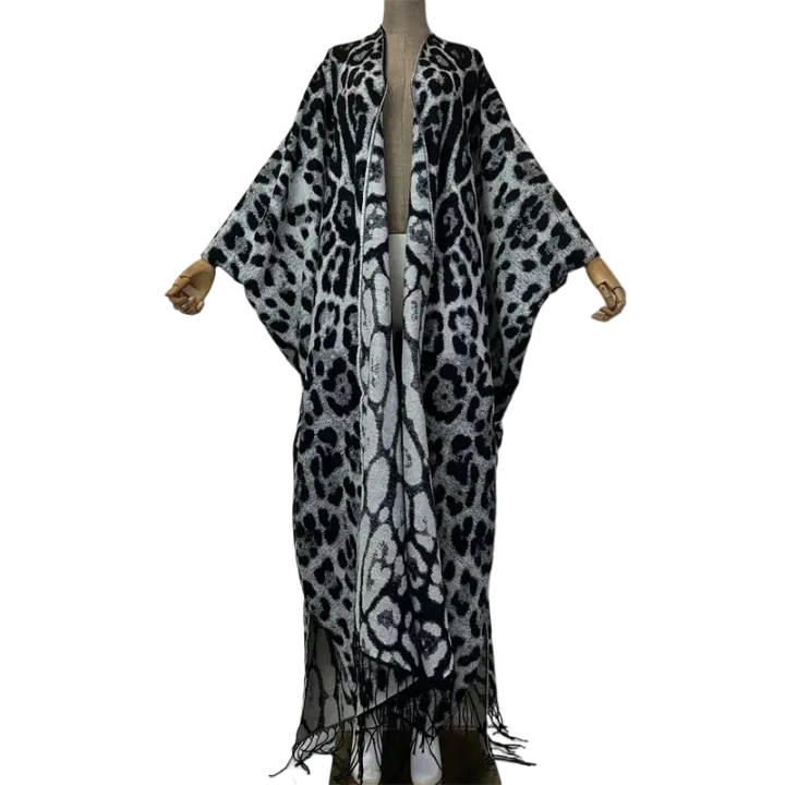 Pre Order:  Chic Leopard Maxi Cardigan  - WINI