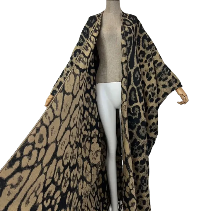 Pre Order:  Chic Leopard Maxi Cardigan  - WINI