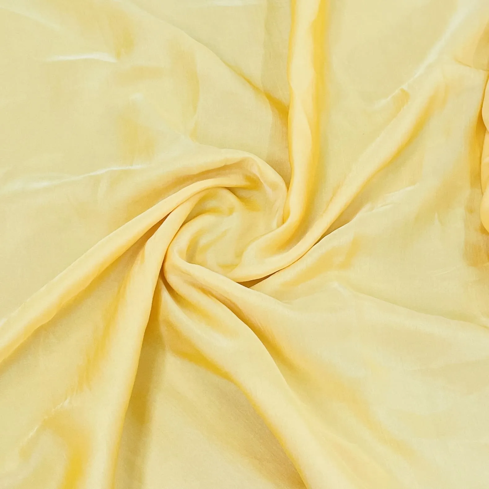 Premium Gold Yellow Solid Bemberg Silk Fabric