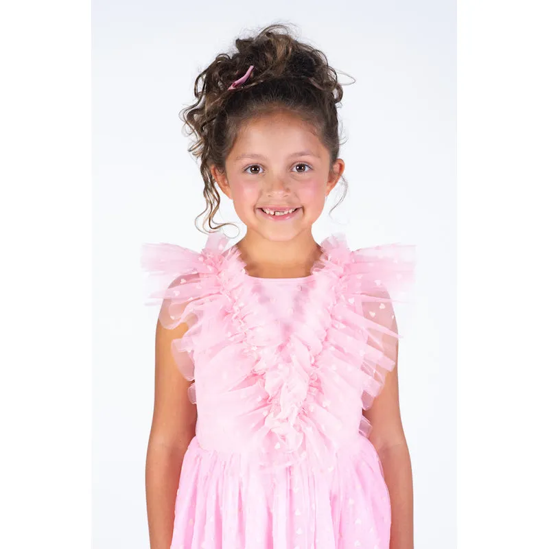 Rock Your Kid Pink Heart Tulle Party Dress