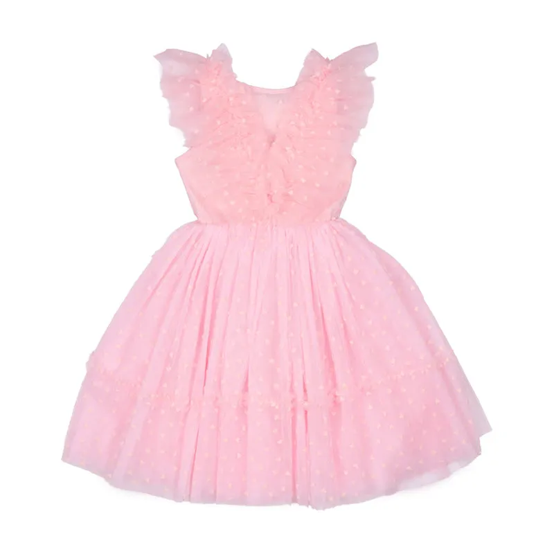 Rock Your Kid Pink Heart Tulle Party Dress