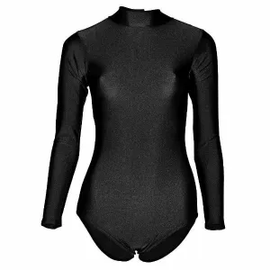 Starlite Nylon Lycra Leotard for Irish Dance - Long Sleeve, Mock Neck