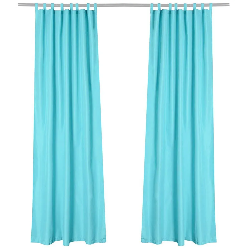 TheLAShop Tab Top Outdoor Patio Curtain, 54"W x 120"L 2ct/Pack