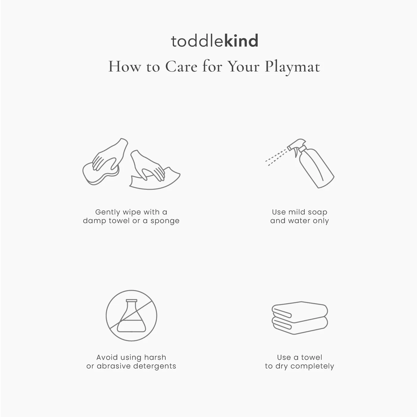 Toddlekind Premium Foam Playmats | Sandy Lines - Tan