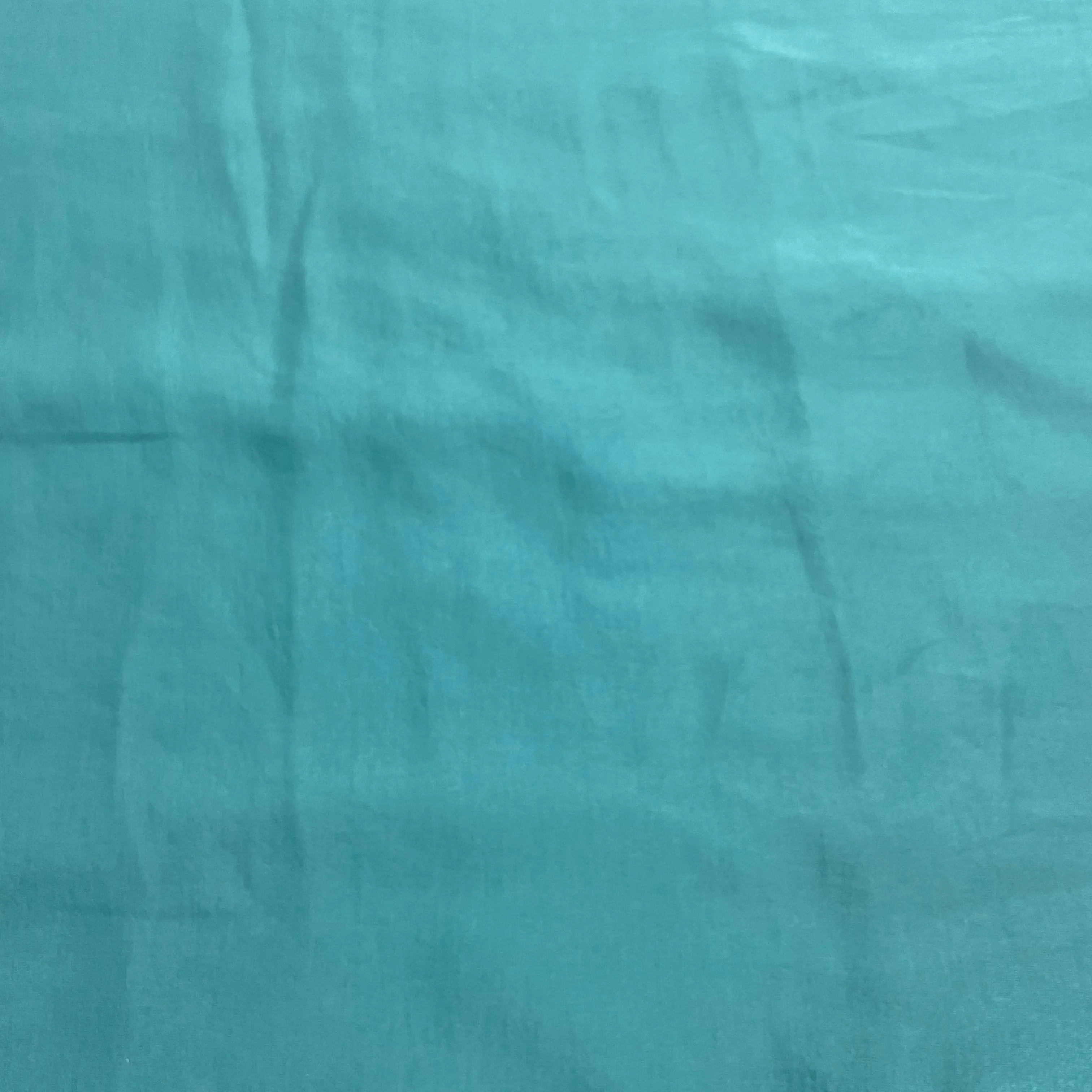 Turquoise Green Solid Bemberg Silk Fabric