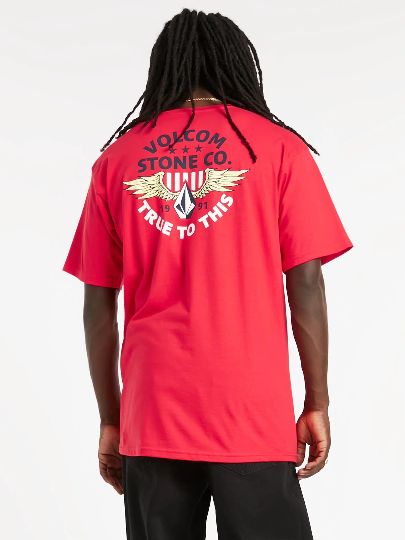 Winged Beast Short Sleeve Tee - Ribbon Red