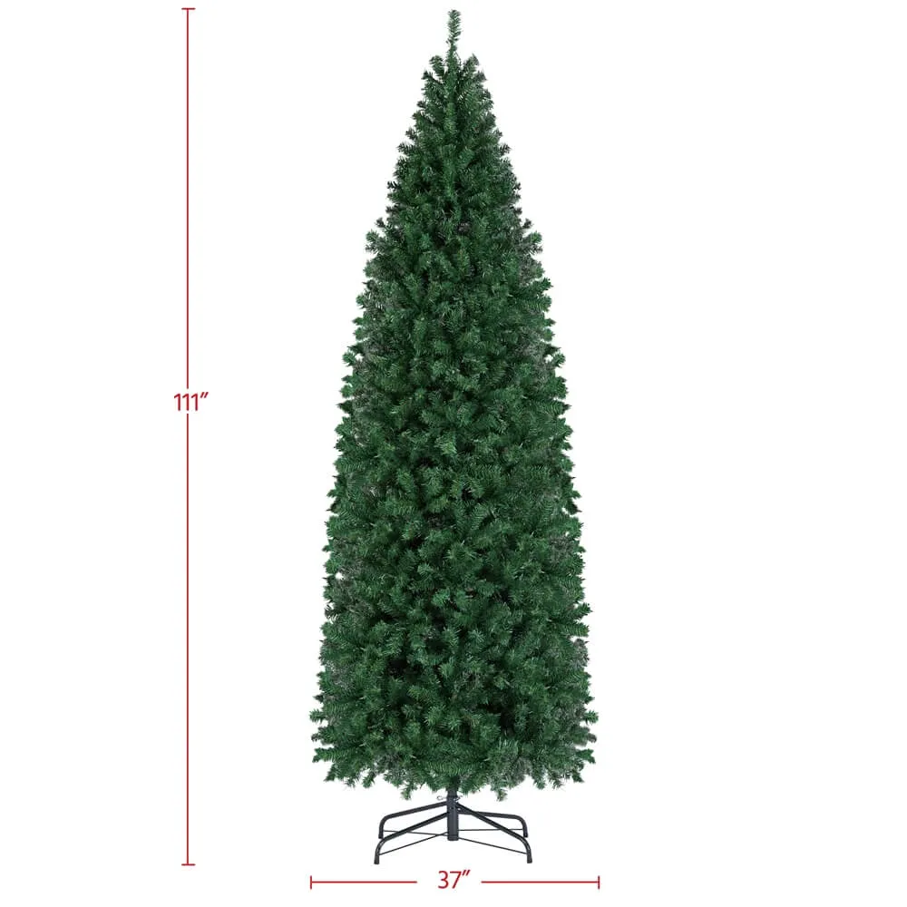 Yaheetech  9Ft Pre-lit Artificial Christmas Tree